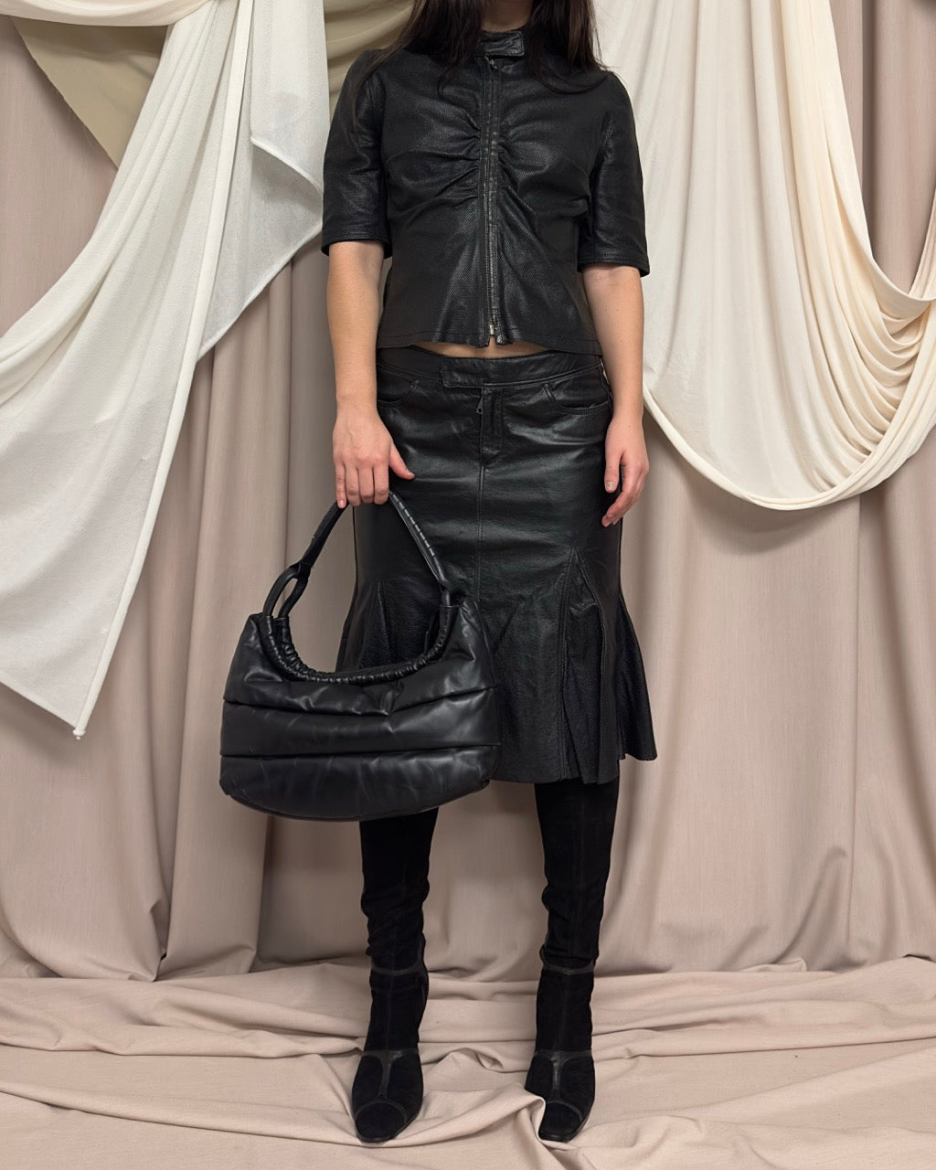 PADDED LEATHER BAG by Y-3