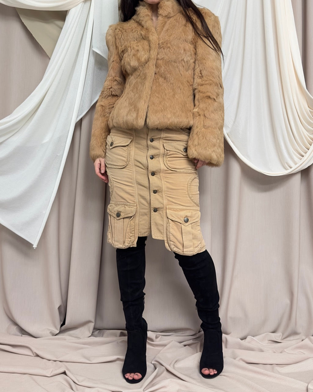 MILITARY STYLE CARGO SKIRT by Cavalli