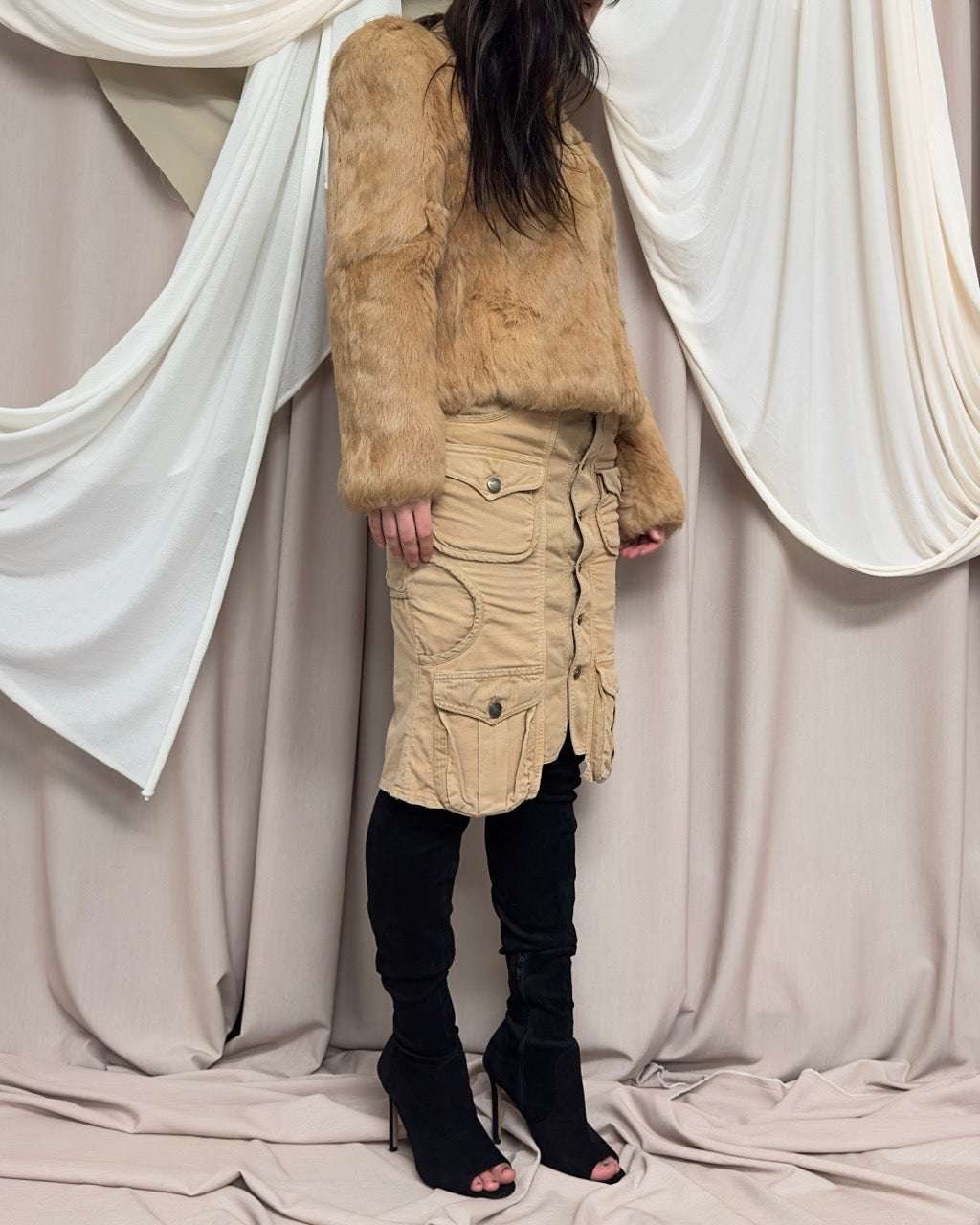 MILITARY STYLE CARGO SKIRT by Cavalli