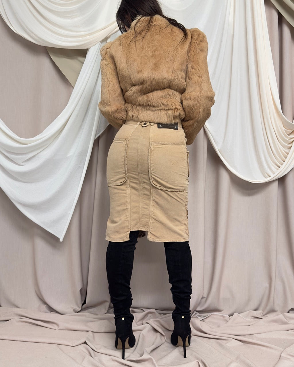 MILITARY STYLE CARGO SKIRT by Cavalli
