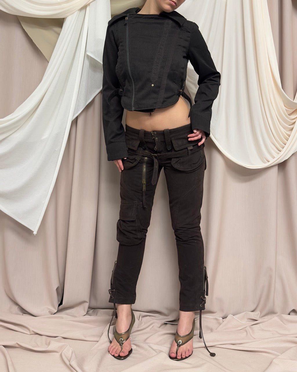 BROWN FENCING JACKET by Diesel