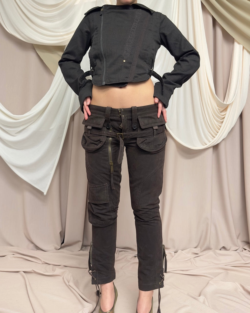 BROWN FENCING JACKET by Diesel