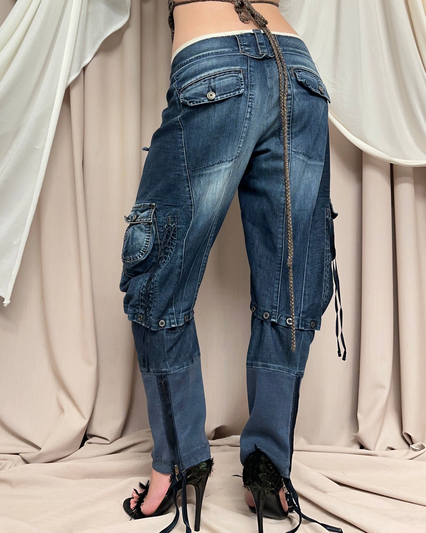 MULTI-WEAR UTILITARIAN JEANS by Marithé + François Girbaud
