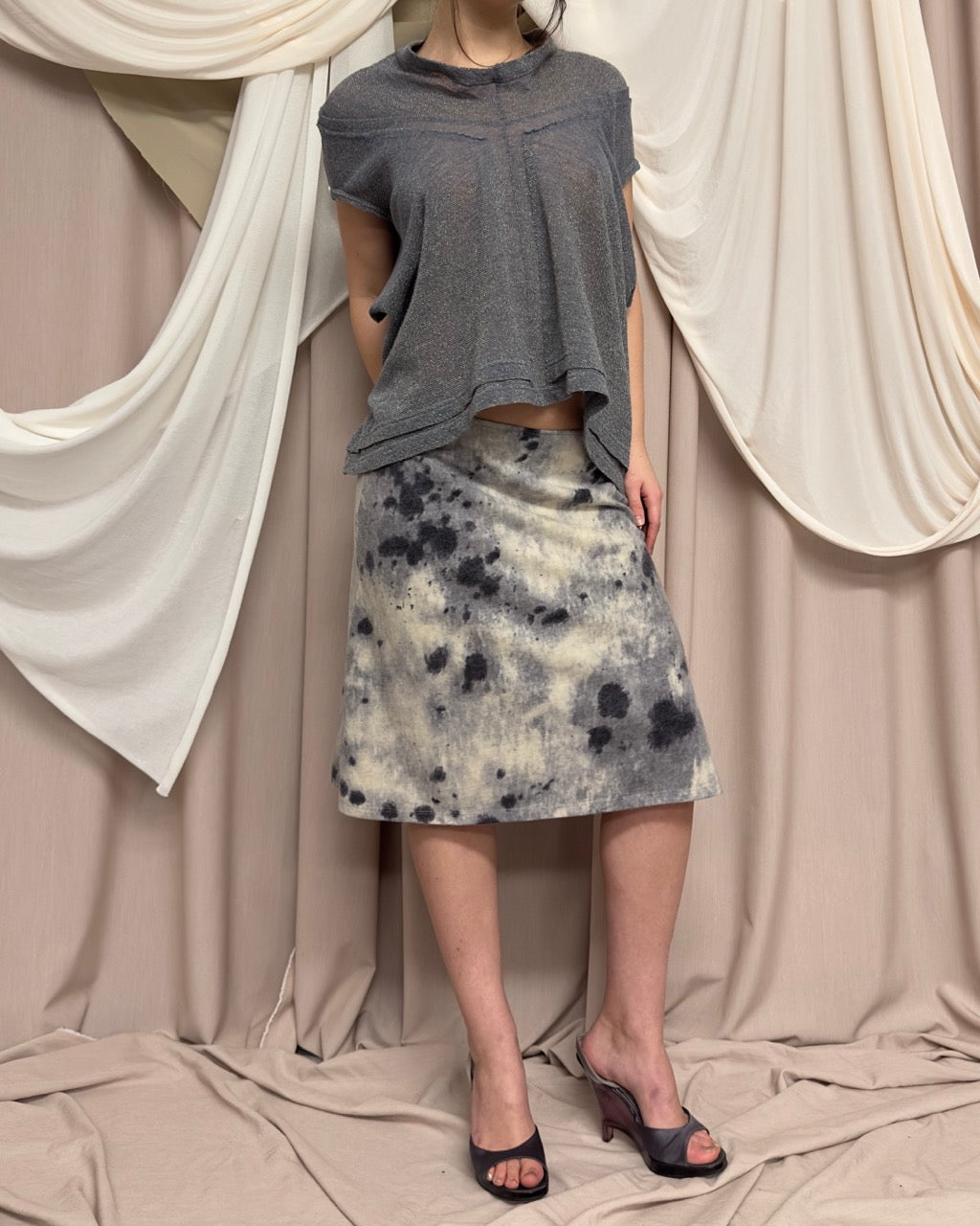 SILVER MESH STRUCTURAL TOP by Junya Watanabe