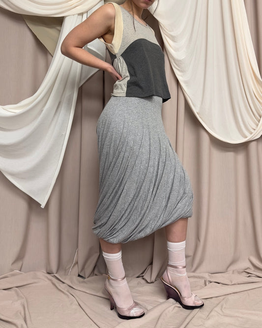 MULTI-TONED GREY VEST by Miu Miu