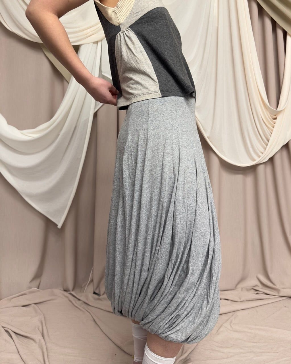 MULTI-TONED GREY VEST by Miu Miu