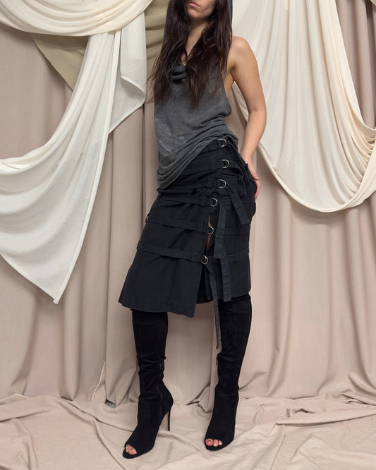 MULTI-STRAP SKIRT by Dirk Schonberger