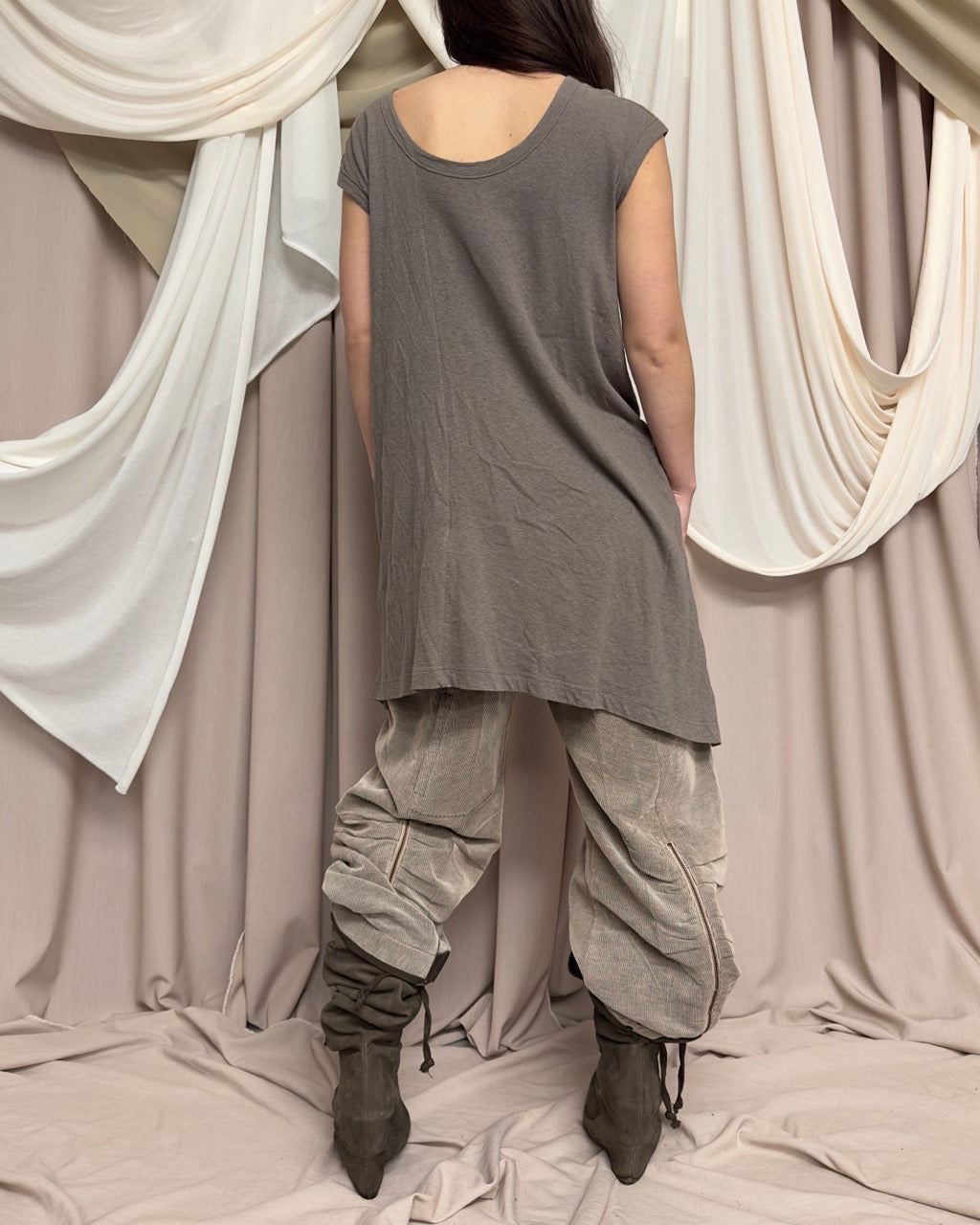 SLOUCHY SPLIT FRONT TUNIC by Y's by Yohji Yamamoto
