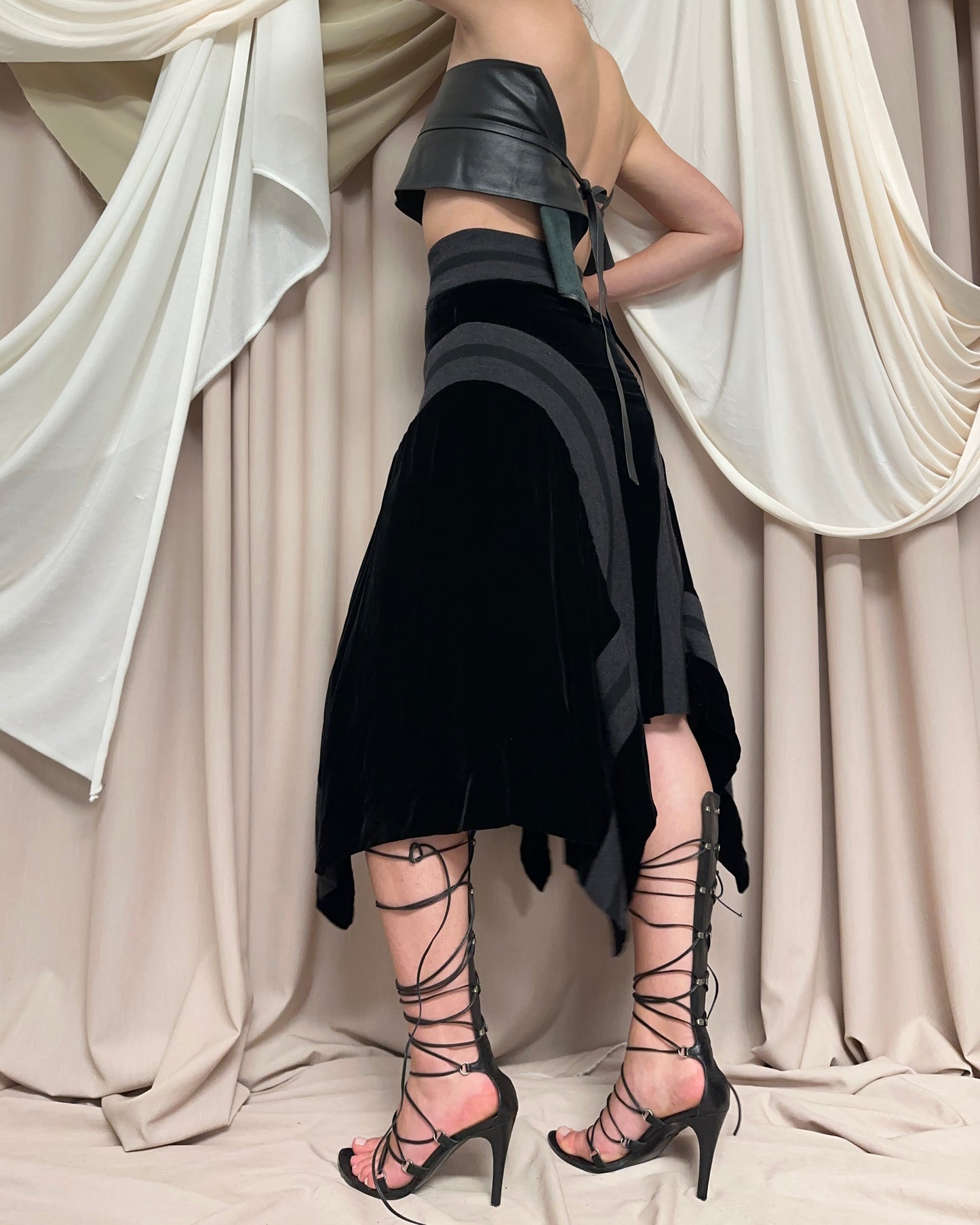 SILK VELVET SKIRT by Jean Paul Gaultier