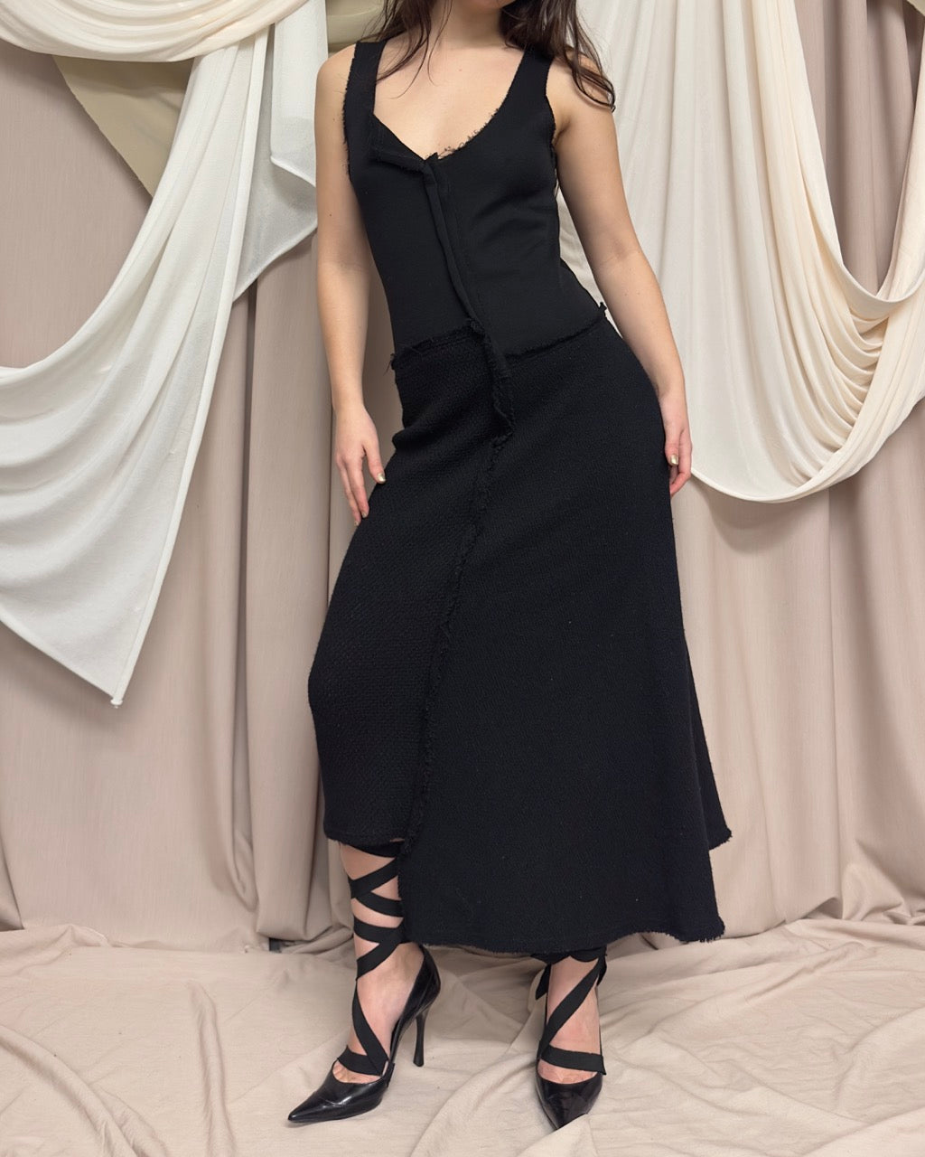 DISTRESSED PATCHWORK DRESS BY COMME DES GARÇONS